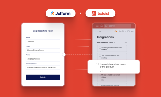 Form to function: Power up productivity with Jotform + Todoist